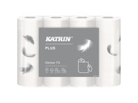 Køkkenrulle Katrin Plus 75 2-Lag 21 M Hvid,8 Pk X 4 Rl/Krt