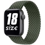 Fengyiyuda Bracelet Boucle Unique Tressée Compatible avec Bracelet Apple Watch 38/40/42/44mm, Élastique Nylon Tissé Bracelet de Remplacement pour iWatch Séries 6/5/4/3/2/1/SE,Vert Inverness,42-4