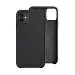 SBS Coque en Silicone Semi-Rigide avec intérieur Effet Velours pour iPhone 11 Noir