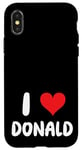 iPhone X/XS I Love Donald - Heart Case