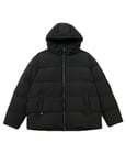 Tommy Hilfiger Doudoune Homme Down Hooded Puffer Jacket avec Capuche, Noir (Black), L