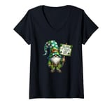 Womens Happy St Paddys Day Accessories Funny St. Patricks Day Gnome V-Neck T-Shirt