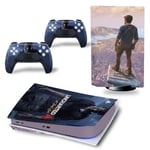 Kit De Autocollants Skin Decal Pour Console De Jeu Ps5 Uncharted 4, Version Cd-Rom T1528