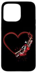 iPhone 15 Pro Max Scary Horror Movie Chain Saw Knife Horror Movies Heart Case