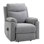 Rootz TV-stol Stå-Up Senior Chair - Liggstol - Lyftstol - Ultimat komfort - Enkel rörlighet - Robust och hållbar - 83W x 89D x 102H cm (upprätt) - Lin