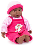 Bayer Design 94001AI Doll with function Interactive Baby, talking, with sound, soft body, ethnic, 40 cm