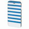 HAMA Hama Lommebokveske DesignLine iPhone6/6S Stripe BlÃ¥/Hvit 138289