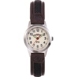 Timex Ladies Expedition Metal Field Watch T41181PF with Mini Leather Fabric S...