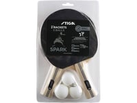 Stiga Ping Pong Racket Sett Stiga Spark 2 Racketer 3 Baller