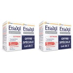 ETIAXIL - Déodorant Détranspirant Traitement Transpiration Excessive Aisselles EXTREME Peaux Normales 15 ml Lot de 2 Rouleau 2x30