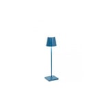 Perenz - Lampe de table led Poldina Pro Micro Blu Capri, rechargeable et dimmable