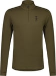 Mons Royale Men's Cascade Merino Flex 200 1/4 Zip Dark Olive, S