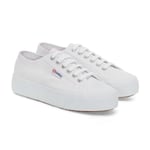 Superga Unisex Womens/Ladies 2740 Lace Up Platforms (White) - Size UK 3