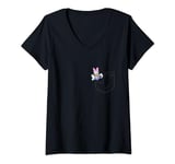 Disney Mickey & Friends Daisy Duck Small Pocket T-Shirt avec Col en V