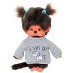 Peluche Doudou Kiki "Je Suis Une Licorne" 20cm - Monchhichi - Bandai