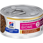 Gastrointestinal Biome Chicken & Vegetables Stew Can - Wet Cat Food 82 g x 24 - Katt - Kattefôr - Hill's Prescription Diet Feline