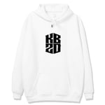 DSFF Kobe 20 Sweat à capuche pour homme avec grande poche Blanc Taille L