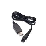 USB Charging Cable for Philips S1231 Trimmer Charger Lead Black