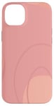 Coque pour iPhone 14 Plus Art minimaliste de couleur neutre rouge clair et rose