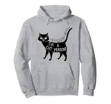 Hocus Pocus Thackery Binx I'm A Cat Person Pullover Hoodie