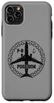 Coque pour iPhone 11 Pro Max P-8 Poseidon Avion militaire style vintage avant et arrière