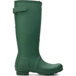 Hunter Womens Original Back Adjustable Boots - Green material_other - Size UK 8