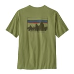 Patagonia Mens 73 Skyline Organic T-shirt (Grön (BUCKHORN GREEN) Medium)