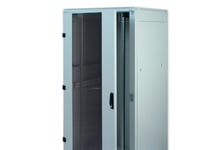 Triton 19" Delta Rz Rack 18U/600X900 Glass Door, Frittstående Hylle, 300 Kg, 50,1 Kg, Grå