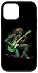 Coque pour iPhone 12 mini Guitare squelette Guy Rock and Roll Band Rock On