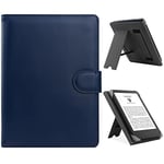 ZOENHWA Universal Case for 6",6.8" Kindle paperwhite E-reader, Compatible with Kobo Clara HD/Kindle 2022 & 2019/Kobo Clara 2E Leather Stand Cover for 6-6.8'' PocketBook/Tolino/Sony E-Book Reader-blue