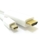 3m Mini DisplayPort/Thunderbolt to HDMI Cable Mac to TV Video+Audio [007125]