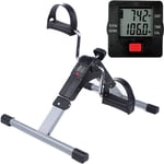 Sucastle Folding Mini Exercise Bike Home Pedal Exerciser Adjustable Resistance with LCD Display Portable Gym Fitness Leg Arm Cardio Training for Women Men Elder