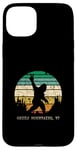 iPhone 15 Plus Green Mountains VT USA Sasquatch Peace Sign Bigfoot Design Case