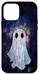 Coque pour iPhone 12 mini Coque Halloween Fantôme Vitrail Style pour Téléphone