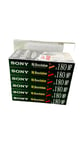 6 x New & Sealed SONY HI-RESOLUTION E180 Blank VHS Video Cassette Tapes Case