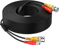 65 Pieds 20M Cable D'Extension Video Bnc Tout-En-Un Avec Connecteur Dc Power Pour Appareil Photo Securite Systeme De Television A Circuit Ferme Cctv De Surveillance A Domicile