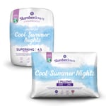 Slumberdown Cool Summer Nights 4.5 Tog Super King Summer Duvet With 2 Pillows