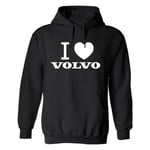 Volvo - Hoodie / Tröja - DAM Svart - S