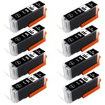 8x PGI580XXL Black Ink Cartridges For Canon PIXMA TS6150 TS6250 TS6251 Printer