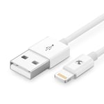 Câble Lightning Certifié Mfi/USB 2.0 Mâle 1m, Blanc Pour iPhone XS/XS Max/XR/X/8 Plus/8/7 Plus/7/6S Plus/6S/6/5C/5S/SE iPad Mini/Air/4/Pro iPod Touch 5 & 6