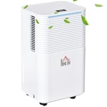 HOMCOM 12L/Day 2000ML Portable Quiet Dehumidifier for Home Laundry Room Bedroom Basement, Electric Moisture Air De-Humidifier with 3 Modes