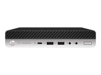 HP EliteDesk 800 G5 - Mini bureau - Core i5 9500 / 3 GHz - vPro - RAM 16 Go - SSD 512 Go - NVMe, TLC - UHD Graphics 630 - GigE - LAN sans fil: Bluetooth 5.0, 802.11a/b/g/n/ac/ax - Win 10 Pro 64 bits - moniteur : aucun - clavier : Français