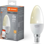 Ledvance Smart+ Wifi E14 mignonpære, hvit lysfarge, 4,9W, 1-pak