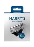 Harry's - 12 Cartridge Pack Shaver Razor - 5 Blade Shaving for Men - NEW BOXED