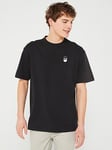 Puma Men's Downtown 180 Logo Tee - Black, Black, Size S, Men