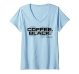 Womens Star Trek Voyager Coffee Black Capt. Janeway V-Neck T-Shirt