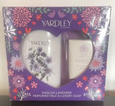 Yardley London - English Lavender Perfumed Talc & Luxury Soap Gift Set (New)