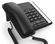 BT Converse 2200 Corded Landline House Phone, 11 Speed Dial Buttons, Handsfree Speakerphone, Black