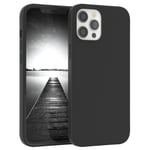 For Apple iPhone 12 Pro Max Silicone Cover Black