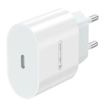 Jellico AK-200 PD 20W Älykäs iPhone & iPad Yleinen Nopea Laturi 1x USB-C (5-12V) Valkoinen